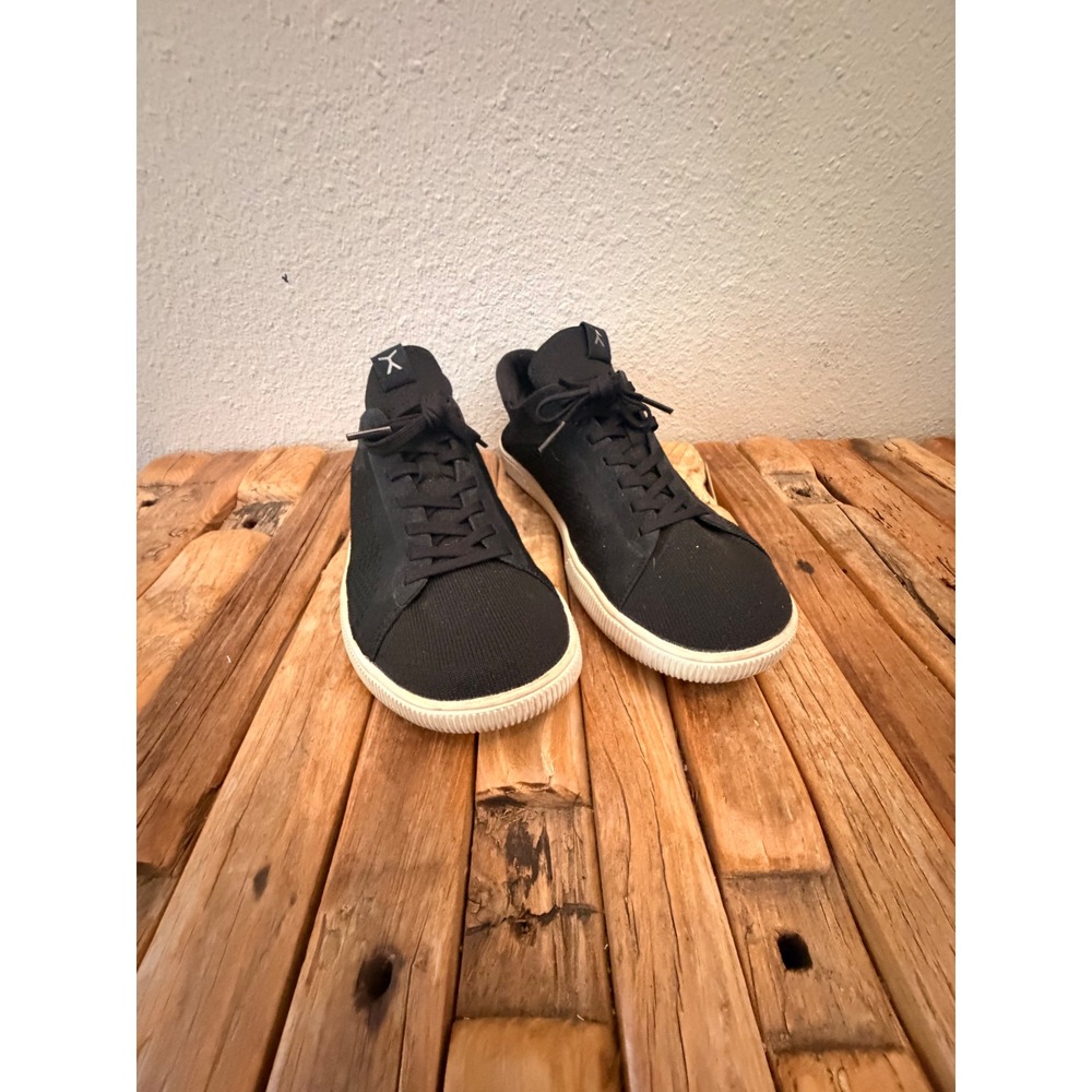 Flux Footwear Adapt Knit Sneakers Black Cream Minimalist Barefoot Shoes